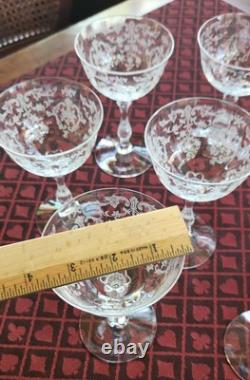 Lot of 10 Vintage Gorgeous Fostoria Crystal Water/Wine Glasses