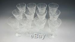 Lot of 12 Waterford Crystal ALANA Claret Wine Glasses EXCELLENT