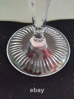 Lot of 2 Nachtman Traube Champagne Coupe Hock Wine Glasses Cranberry