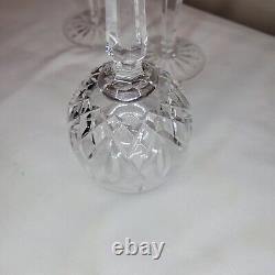 Lot of 3 Waterford Crystal Lismore Balloon Hock Wine Glasses 7 1/2 tall