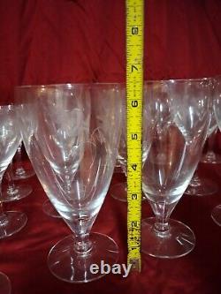 Lot of 38 Mid Century Modern crystal wine Goblets by Tiffin Franciscan