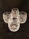 Lot of 4 Waterford Crystal Stemless Wine Glass Ireland Unknown Pattern