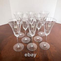 Lot of 8 Sasaki SAS16 Crystal Wine Glasses 7-7/8 Tall