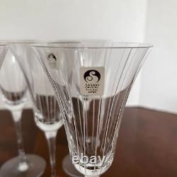 Lot of 8 Sasaki SAS16 Crystal Wine Glasses 7-7/8 Tall