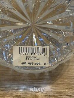 MARQUIS BY WATERFORD CRYSTAL BROOKSIDE WINE DECANTER With STOPPER