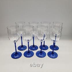 MARQUIS By WATERFORD VINTAGE 8.5 Blue Stem Tulip Wine Glasses SET OF 8