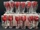 MARQUIS by WATERFORD Brookside Red Crystal Wine Glasses 8.5 Set of 4 Lot Of 3