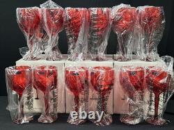 MARQUIS by WATERFORD Brookside Red Crystal Wine Glasses 8.5 Set of 4 Lot Of 3