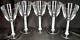 MCM Barware Lalique Phalsbourg Clear Bourgogne Wine Glass Set Of 5 1950s Rare