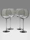 MIKASA BURGUNDY BALLOON WINE GLASSES, OENOLOGUE, With Tags CRYSTAL Set Of 4