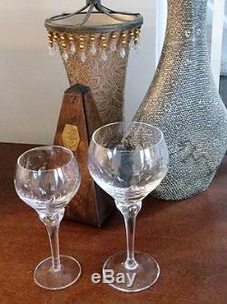 MIKASA Crystal Wine/Water Goblet Glasses, Flower Song, PERFECT Set of 20