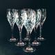 MIKASA ENGLISH GARDEN WINE GLASSES, Lead Crystal, 8 1/8', 5 Oz, GERMANY, 6PCS