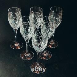 MIKASA ENGLISH GARDEN WINE GLASSES, Lead Crystal, 8 1/8', 5 Oz, GERMANY, 6PCS