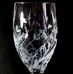 MIKASA ENGLISH GARDEN WINE GLASSES, Lead Crystal, 8 1/8', 5 Oz, GERMANY, 6PCS