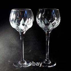 MIKASA FLAME D'AMORE WINE HOCK, Cut Lead Crystal, Wine Glasses, 2PC SET