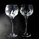 MIKASA FLAME D'AMORE WINE HOCK, Cut Lead Crystal, Wine Glasses, 2PC SET