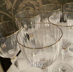MIKASA TRAVIATA FINE CRYSTAL WINE/WATER GOBLETS SET OF 8 Reserved For Gman