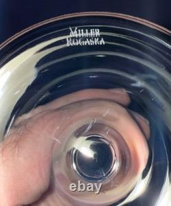 MILLER ROGASKA SOHO SIGNED SET FOR 8 Wine Champagne 9 Flute Hand Blown Crystal MILLER ROGASKA SOHO SIGNED SET FOR 8 Wine Champagne 9 Flute Hand Blown Crystal