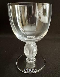 MINT! LALIQUE CRYSTAL LANGEAIS 4-3/4 BORDEAUX WINE GOBLET GLASS - Quantity