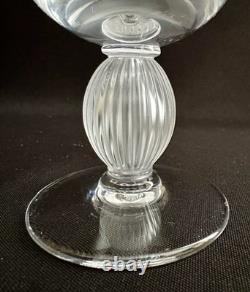 MINT! LALIQUE CRYSTAL LANGEAIS 4-3/4 BORDEAUX WINE GOBLET GLASS - Quantity