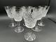 Magnificent Set of 6 WATERFORD CRYSTAL ALANA Claret Wine Glasses MINT