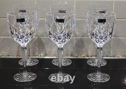 Marquis Waterford Crystal BROOKSIDE Wine Goblets. Set of 12. New In Box