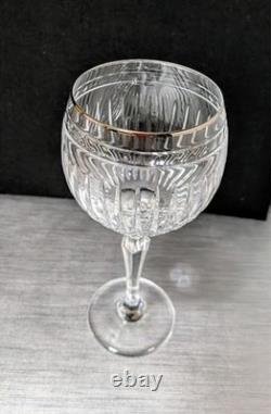 Marquise by Waterford HANOVER Platinum Balloon Crystal Wine Glass 8.7, DISCONT