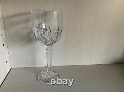Marquiz by Waterford Brookside Crystal Water/ Wine Glasses Goblet Set of 8