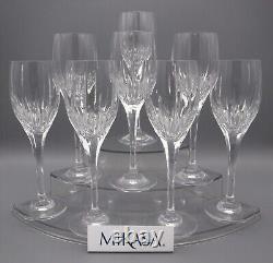 Mikasa Arctic Lights 8 1/4 Wine Goblets Set of 8 Crystal Wine Glasses