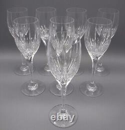 Mikasa Arctic Lights 8 1/4 Wine Goblets Set of 8 Crystal Wine Glasses