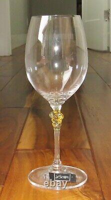 Mikasa CHABLIS Gold Grape White Wine Glasses SET OF 4 NEW IN BOX