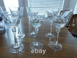 Mikasa Cameo Cut Crystal Water Goblet /Wine Glasses set of 6 New