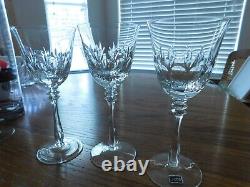 Mikasa Cameo Cut Crystal Water Goblet /Wine Glasses set of 6 New