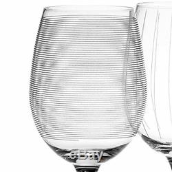 Mikasa Cheers Set of 4 Crystal White Wine Glasses, 450 ml (15 fl oz)