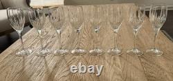 Mikasa Crystal Arctic Lights 8 Wine Glasses 8-1/4 Excellent