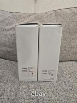 Mikasa Flame D'Amore Crystal Water Goblets 9-inch Wine Glasses Set Of 8