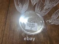 Mikasa Flame D'Amore Crystal Wine Glass 8.25 Tall, Set Of 7