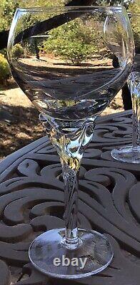 Mikasa Flower Song Hand-blown Crystal 7 Wine Glass Set Of 4
