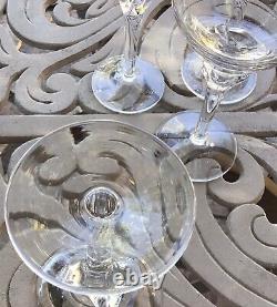 Mikasa Flower Song Hand-blown Crystal 7 Wine Glass Set Of 4
