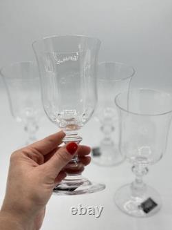 Mikasa French Countryside Goblet Set of 10 Clear Glass Austria 7.5 Wine Water