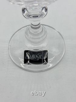 Mikasa French Countryside Goblet Set of 10 Clear Glass Austria 7.5 Wine Water