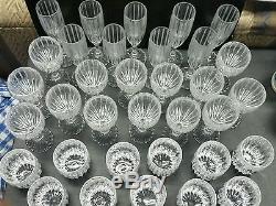 Mikasa Lead Crystal Lot 34 Total Park Lane Wine Rocks Champagne Beverage Glasses