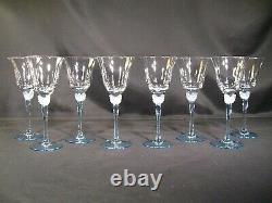 Mikasa Mariposa Blue Wine Glasses Set of 8