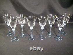 Mikasa Mariposa Blue Wine Glasses Set of 8