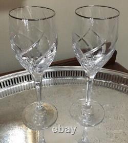 Mikasa Olympu Platinum Set of 16 Water and Wine Glasses Perfect Condition