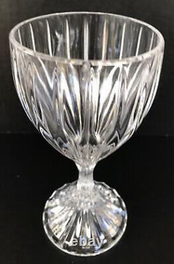 Mikasa Park Lane Wine Glasses 6 1/4 Crystal Goblets Set Of 6