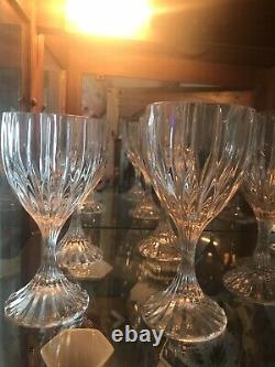 Mikasa Park Lane crystal glasses-six champagne, six wine and six water
