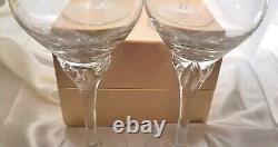 Mikasa Rare Find Flower Song Crystal Wine Glasses Pristine Condition 7.75 Tall