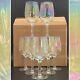 Mikasa Rare NOS Iridescent Drape Optic Pilsener 556 8pc Set c1970s Europe 10oz