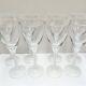 Mikasa (Set of 8) Vintage Alexandra Crystal Wine Glasses Frosted Flower Stem